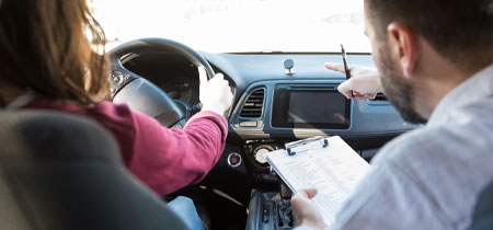 Driving school Guide attention